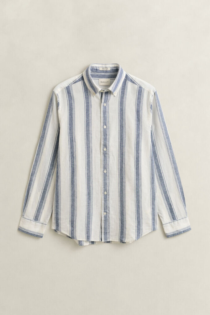 Striped Linen Blend Shirt Striped Linen Blend Shirt