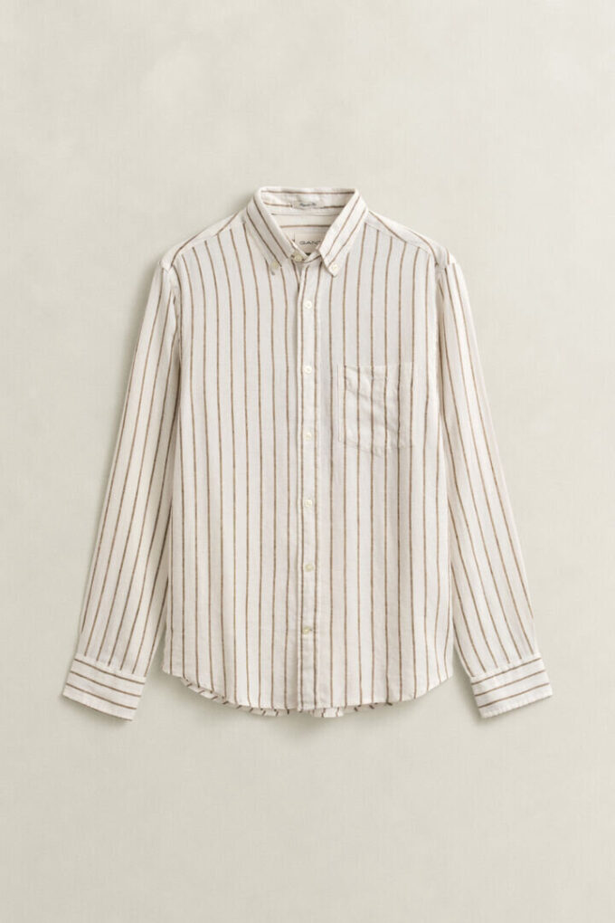 Striped Linen Blend Shirt Striped Linen Blend Shirt