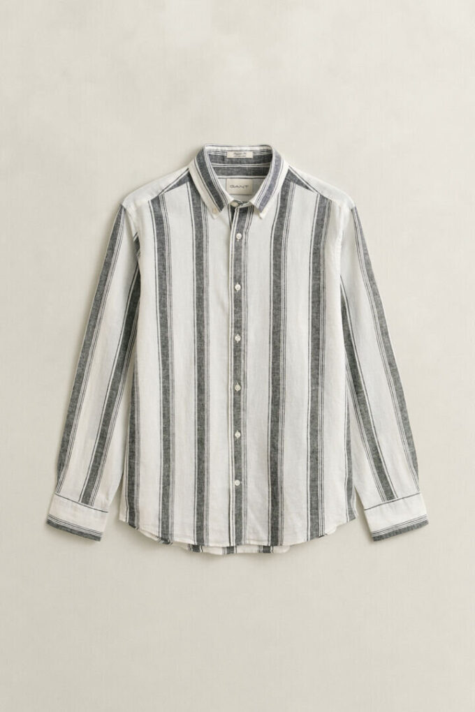Striped Linen Blend Shirt Striped Linen Blend Shirt