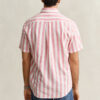 Striped Linen Blend Short Sleeve Shirt Striped Linen Blend Short Sleeve Shirt
