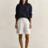 Striped Linen Blend Shorts Striped Linen Blend Shorts