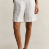 Striped Linen Blend Shorts Striped Linen Blend Shorts