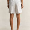 Striped Linen Blend Shorts Striped Linen Blend Shorts