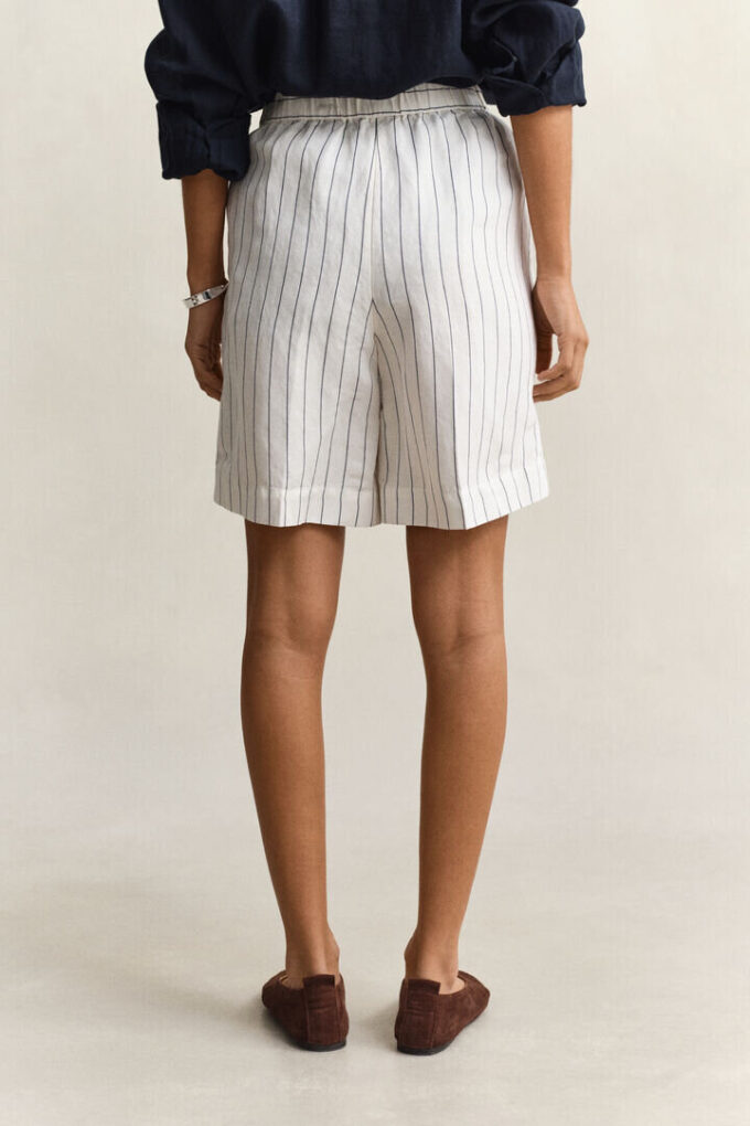 Striped Linen Blend Shorts Striped Linen Blend Shorts