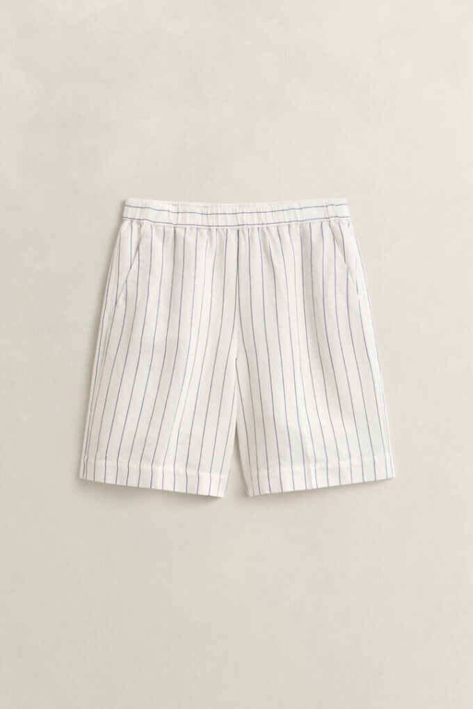 Striped Linen Blend Shorts Striped Linen Blend Shorts