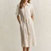 Striped Linen Shirt Dress