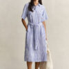 Striped Linen Shirt Dress Striped Linen Shirt Dress