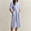 Striped Linen Shirt Dress Striped Linen Shirt Dress