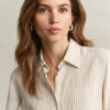 Striped Linen Shirt Dress