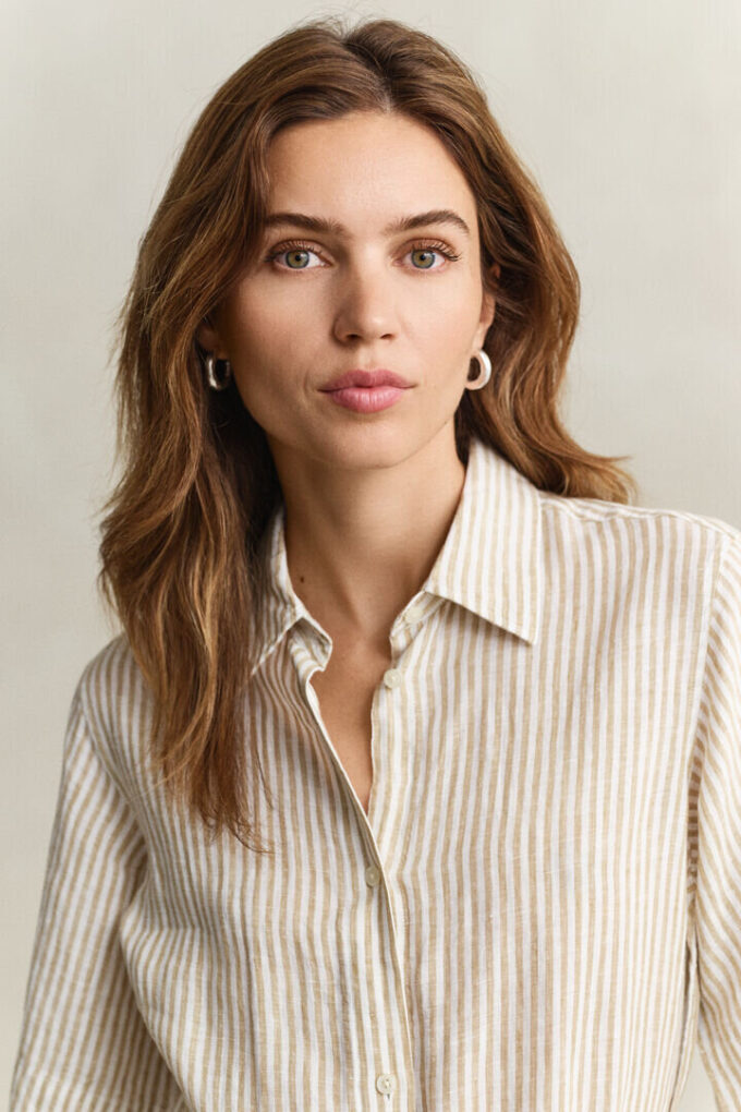 Striped Linen Shirt Dress