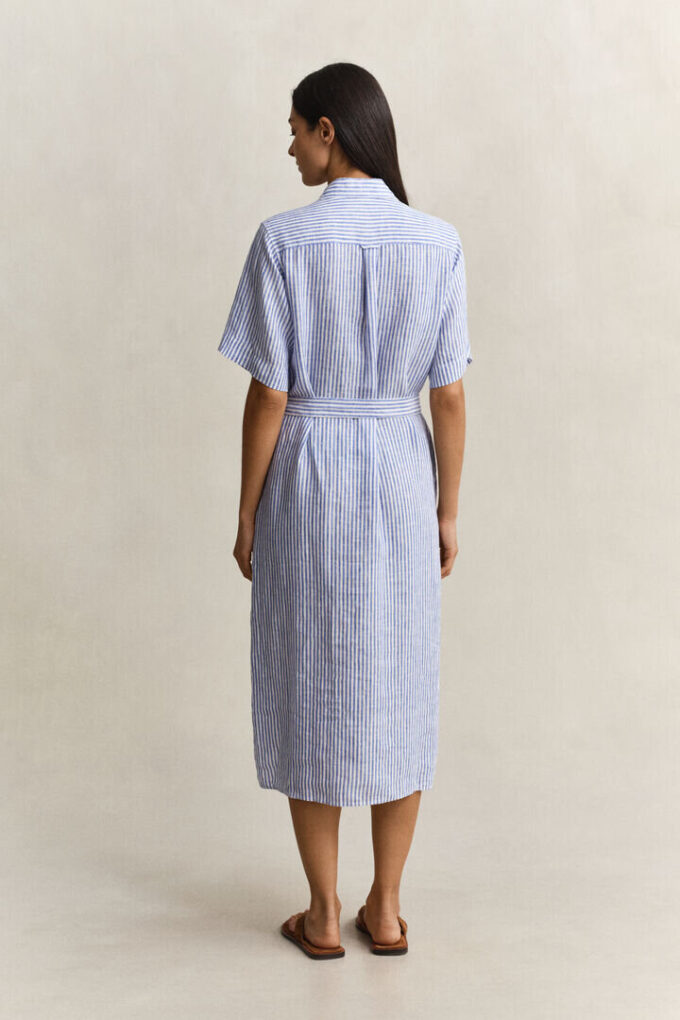 Striped Linen Shirt Dress Striped Linen Shirt Dress