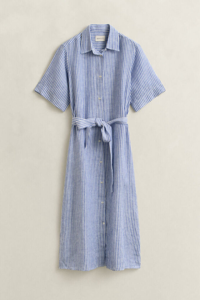 Striped Linen Shirt Dress Striped Linen Shirt Dress