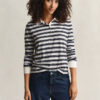 Striped Long Sleeve Polo Shirt