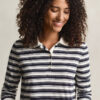 Striped Long Sleeve Polo Shirt