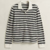 Striped Long Sleeve Polo Shirt
