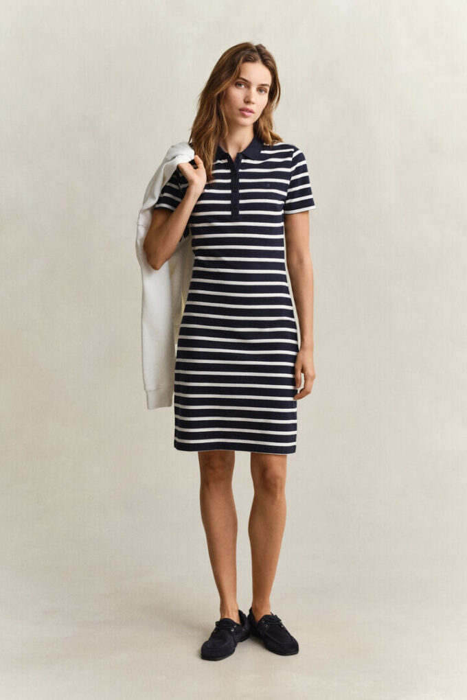 Striped Piqua Polo Dress Striped Piqua Polo Dress