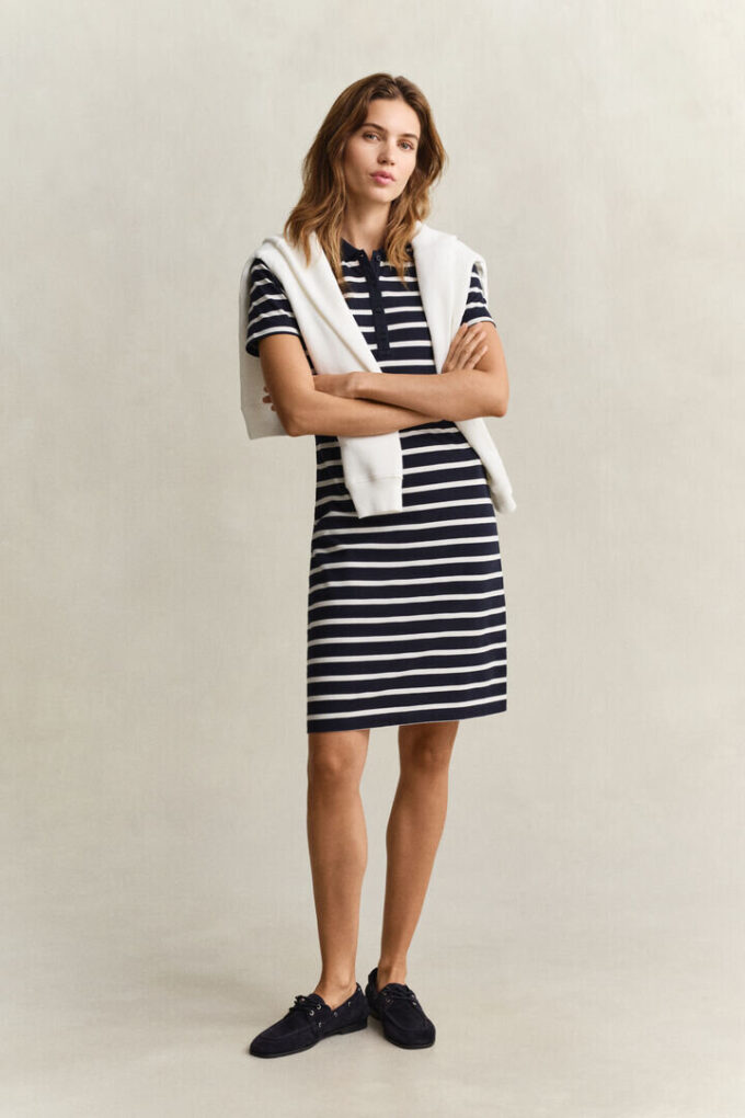 Striped Piqua Polo Dress Striped Piqua Polo Dress