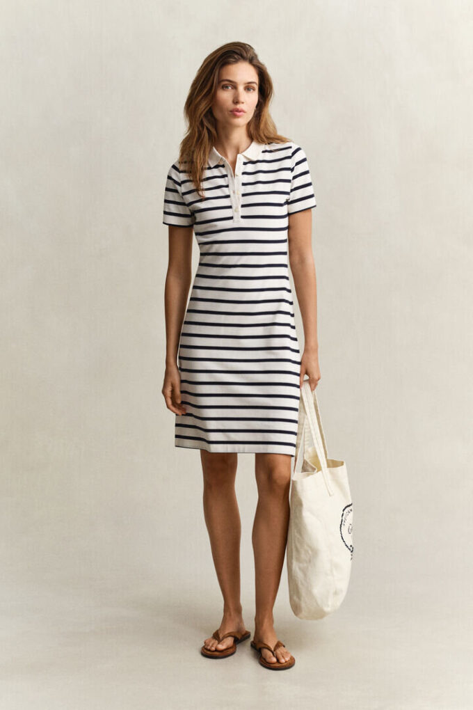 Striped Piqua Polo Dress Striped Piqua Polo Dress