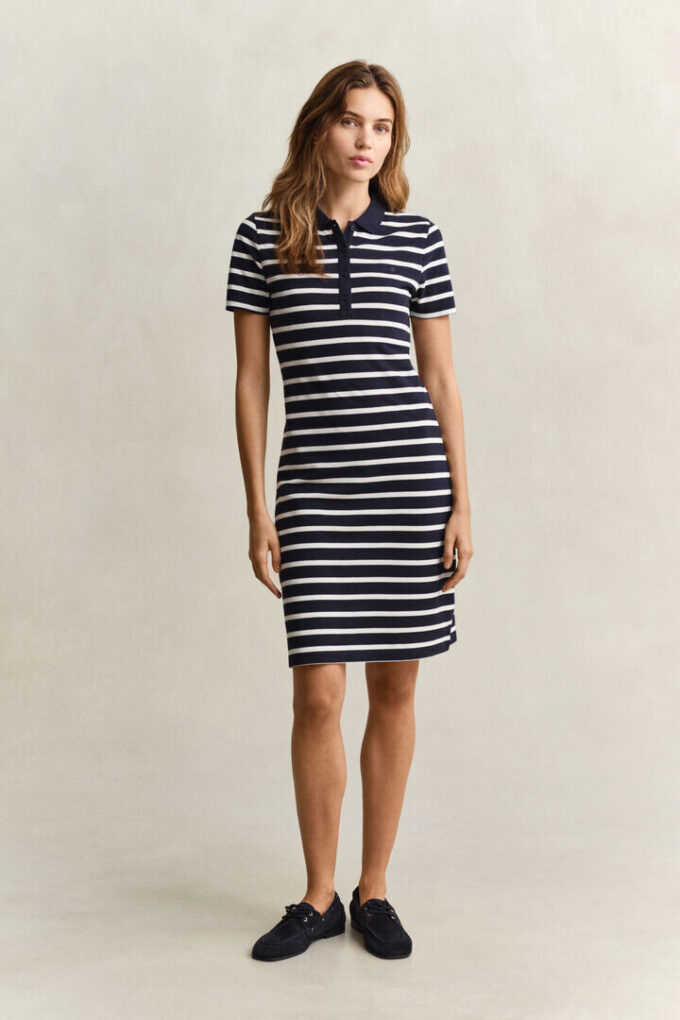 Striped Piqua Polo Dress Striped Piqua Polo Dress