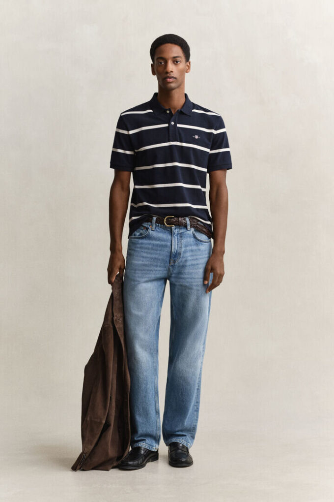 Striped Polo Shirt Striped Polo Shirt