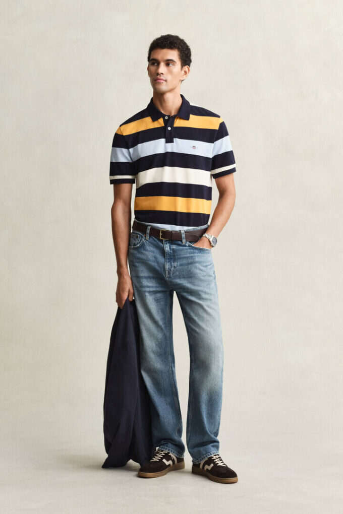 Striped Polo Shirt Striped Polo Shirt