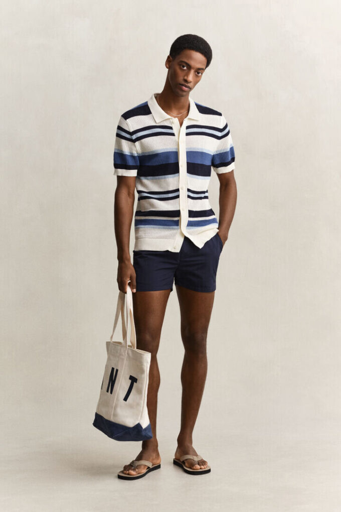 Striped Polo Sweater Striped Polo Sweater
