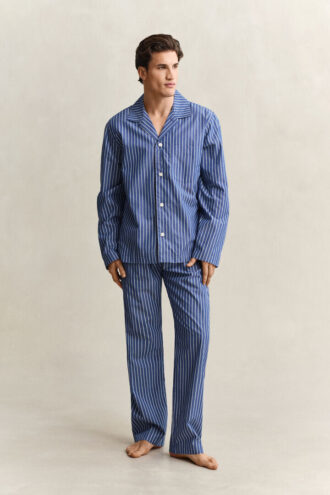 Striped Poplin Pajama Set Striped Poplin Pajama Set