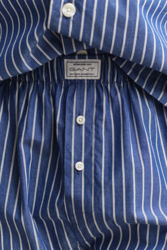 Striped Poplin Pajama Set Striped Poplin Pajama Set