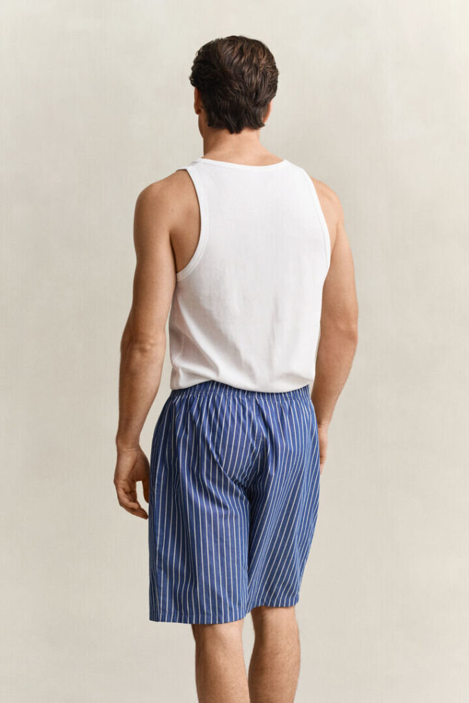 Striped Poplin Pajama Shorts Striped Poplin Pajama Shorts