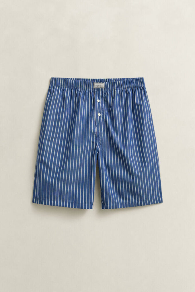 Striped Poplin Pajama Shorts Striped Poplin Pajama Shorts