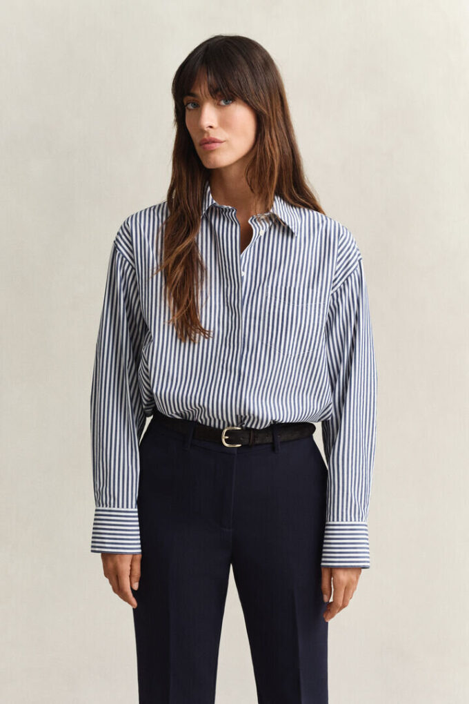 Striped Poplin Shirt Striped Poplin Shirt