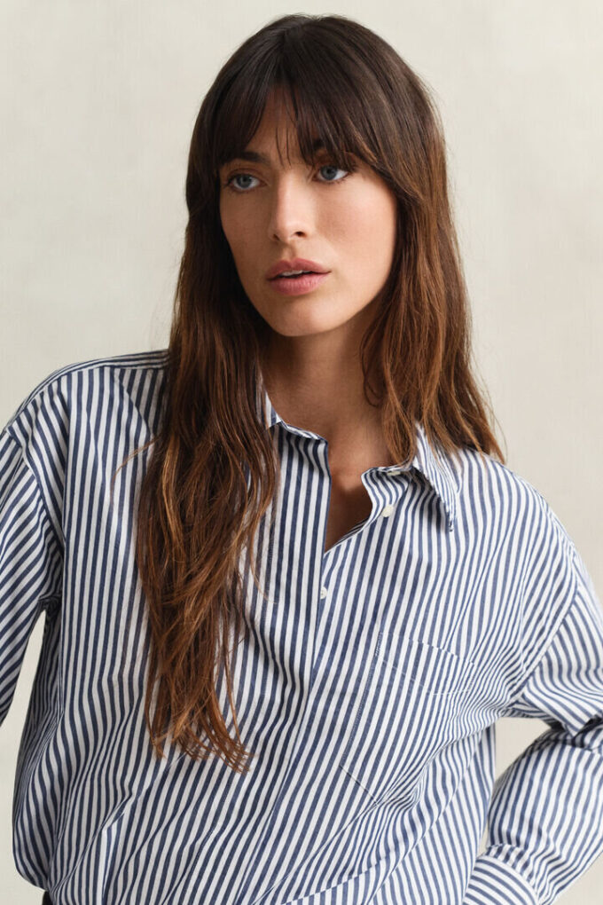 Striped Poplin Shirt Striped Poplin Shirt