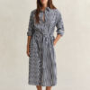 Striped Poplin Shirt Dress
