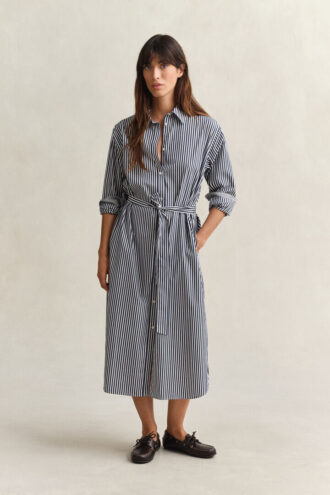 Striped Poplin Shirt Dress Striped Poplin Shirt Dress