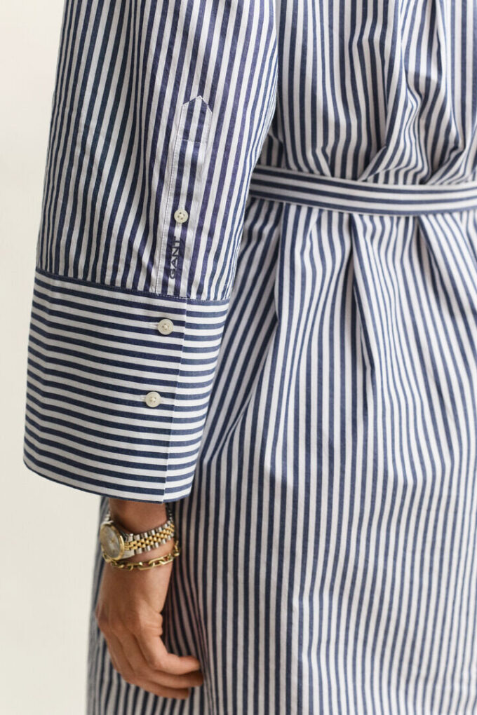 Striped Poplin Shirt Dress Striped Poplin Shirt Dress