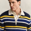 Striped Rib Polo Sweater Striped Rib Polo Sweater