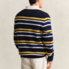 Striped Rib Polo Sweater Striped Rib Polo Sweater