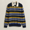 Striped Rib Polo Sweater Striped Rib Polo Sweater