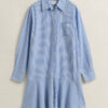 Striped Seersucker Shirt Dress Striped Seersucker Shirt Dress