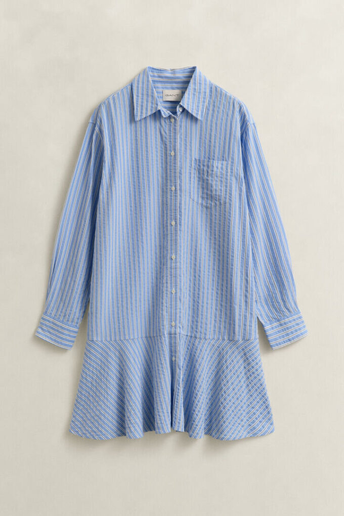 Striped Seersucker Shirt Dress Striped Seersucker Shirt Dress