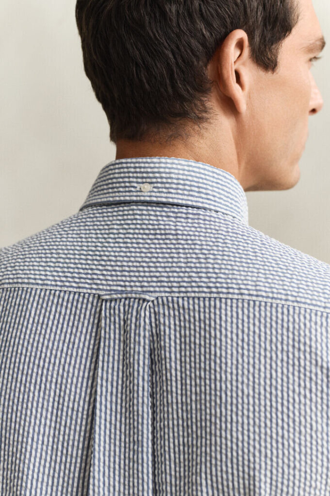 Striped Seersucker Short Sleeve Shirt Striped Seersucker Short Sleeve Shirt