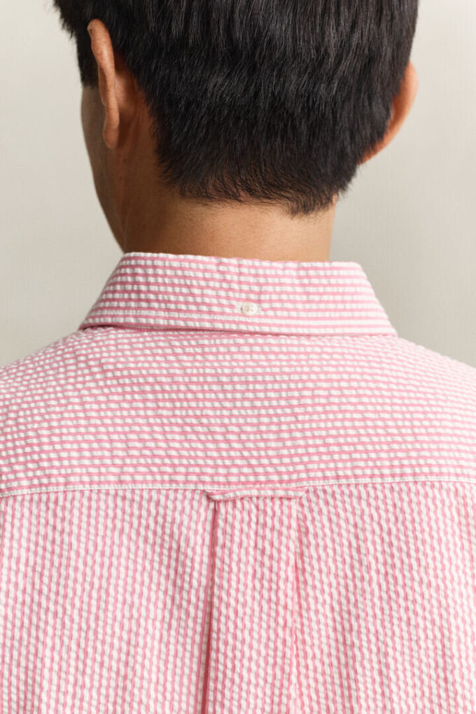 Striped Seersucker Short Sleeve Shirt Striped Seersucker Short Sleeve Shirt