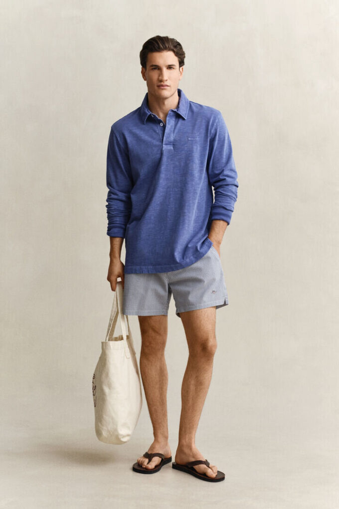 Striped Seersucker Swim Shorts Striped Seersucker Swim Shorts