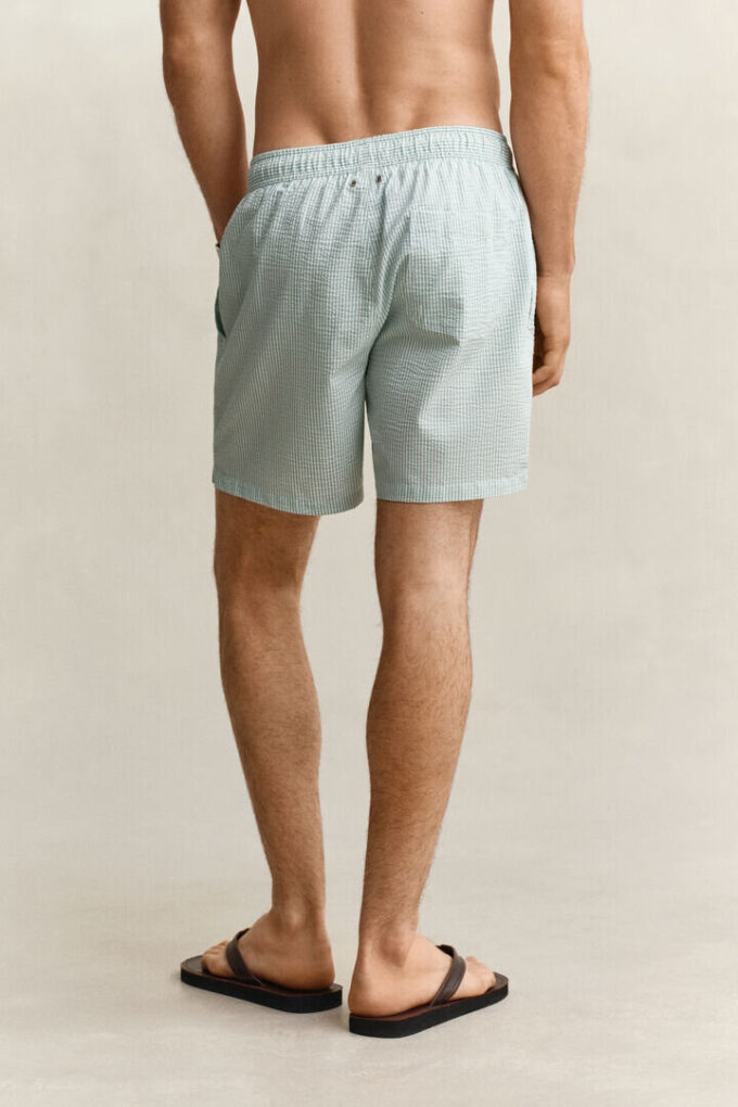 Striped Seersucker Swim Shorts Striped Seersucker Swim Shorts