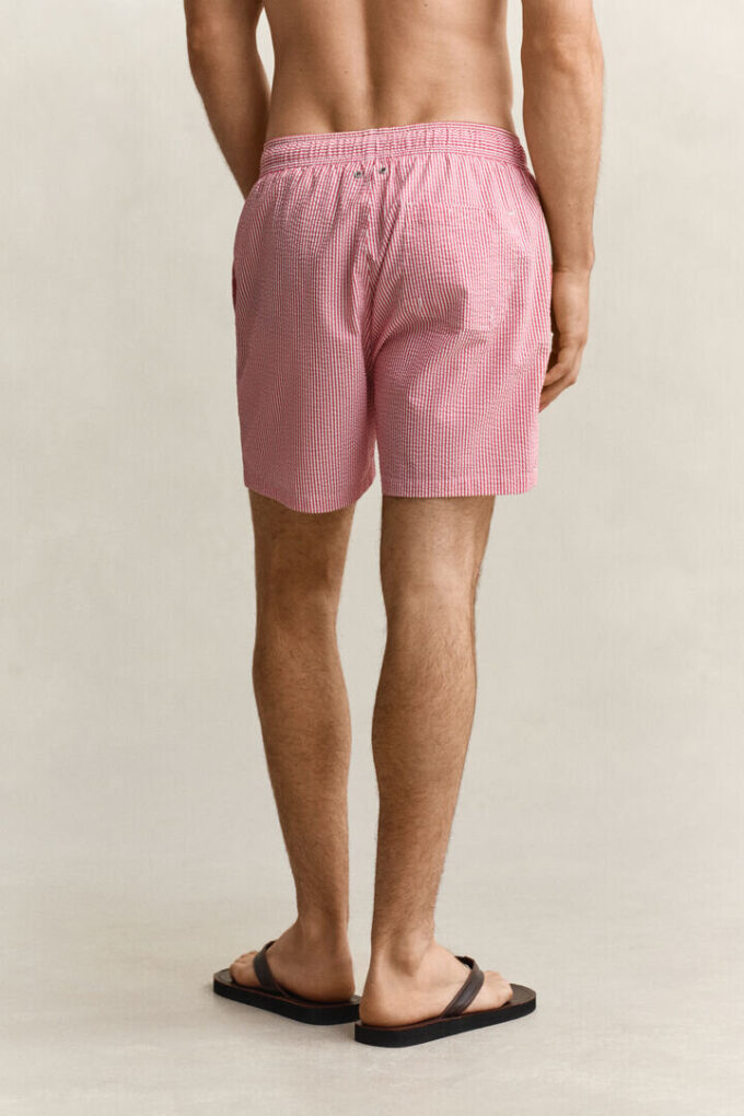 Striped Seersucker Swim Shorts Striped Seersucker Swim Shorts