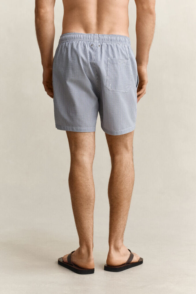 Striped Seersucker Swim Shorts Striped Seersucker Swim Shorts