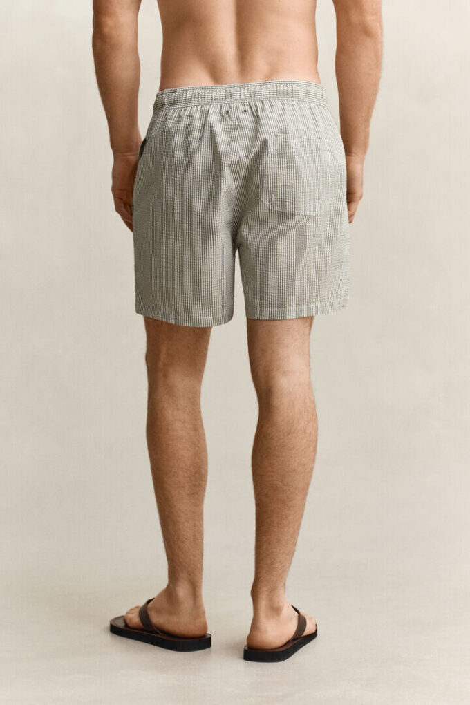 Striped Seersucker Swim Shorts Striped Seersucker Swim Shorts