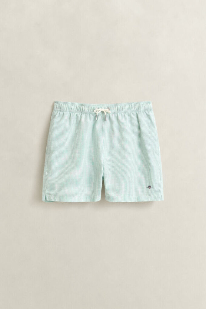 Striped Seersucker Swim Shorts Striped Seersucker Swim Shorts