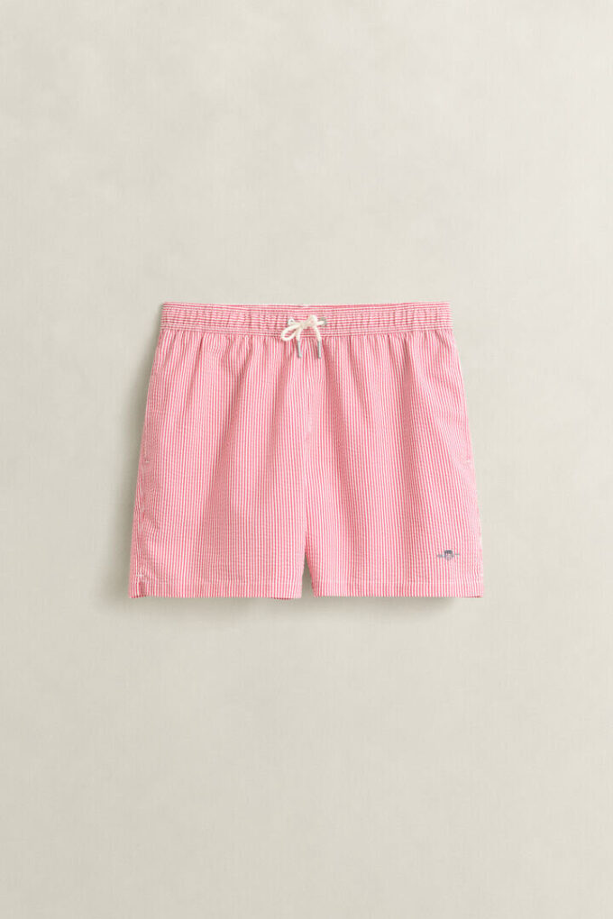 Striped Seersucker Swim Shorts Striped Seersucker Swim Shorts