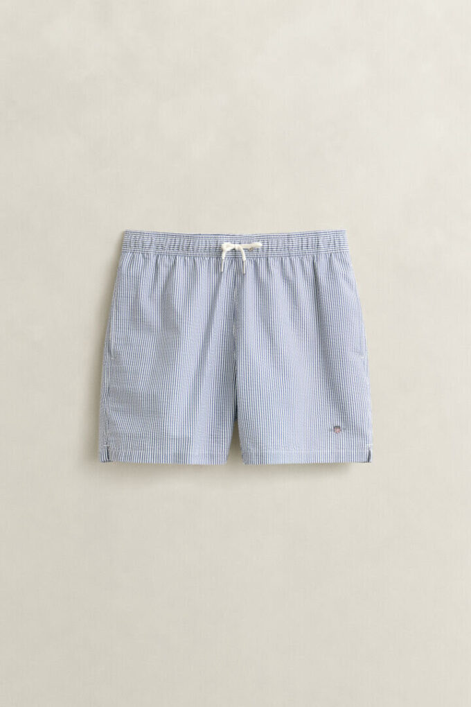 Striped Seersucker Swim Shorts Striped Seersucker Swim Shorts